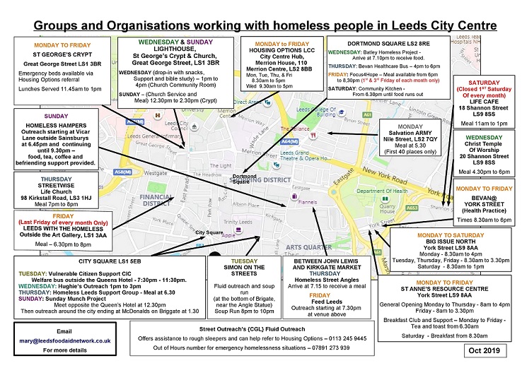 Leeds welfare map