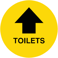 Toilets Floor Sticker